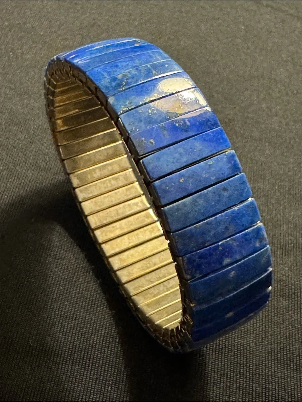 Vintage Lapis Lazuli Stretch Bracelet